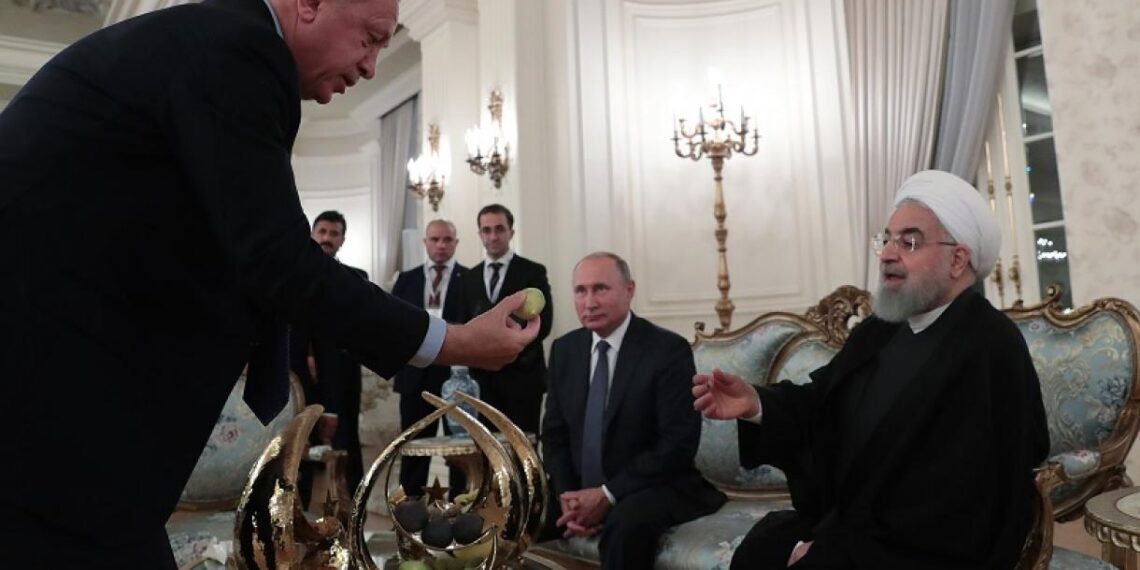 Реджеп Эрдоган, Хасан Рухани и Владимир Путин. Фото: trtrussian.com