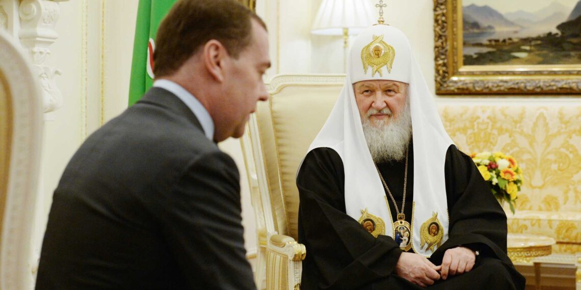 Дмитрий Медведев и патриарх Кирилл. Фото: Пресс-служба патриарха