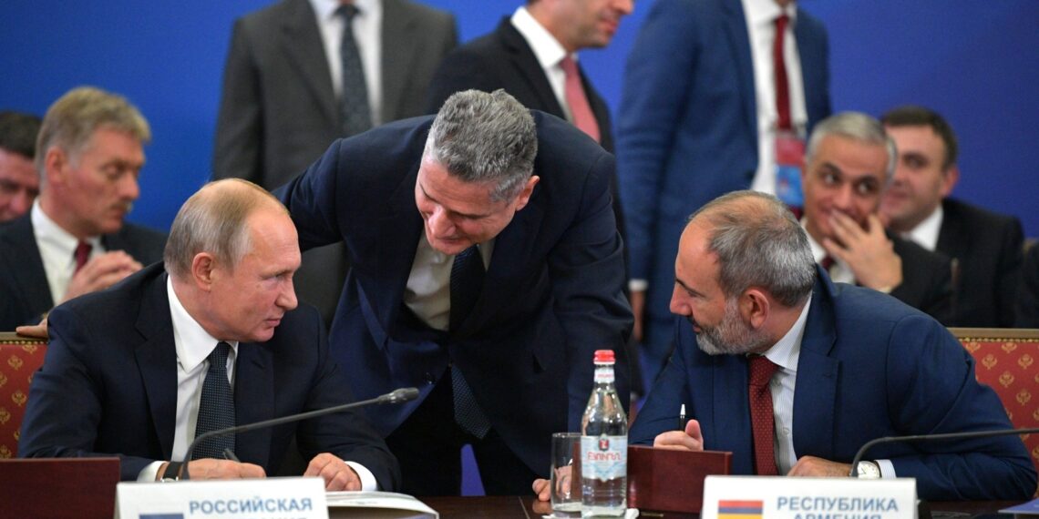 Никол Пашинян и Владимир Путин. Фото: Пресс-служба Кремля