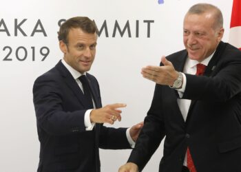 Эммануэль Макрон и Реджеп Эрдоган. Фото: AFP/Getty Images