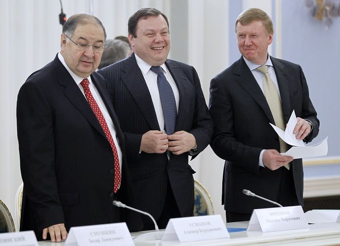 Алишер Усманов, Михаил Фридман и Анатолий Чубайс