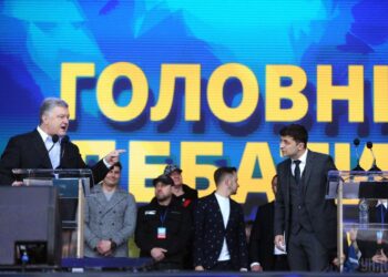 Петр Порошенко и Владимир Зеленский. Фото: Униан