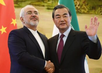 Джавад Зариф и Ван И. Фото: timesofisrael.com