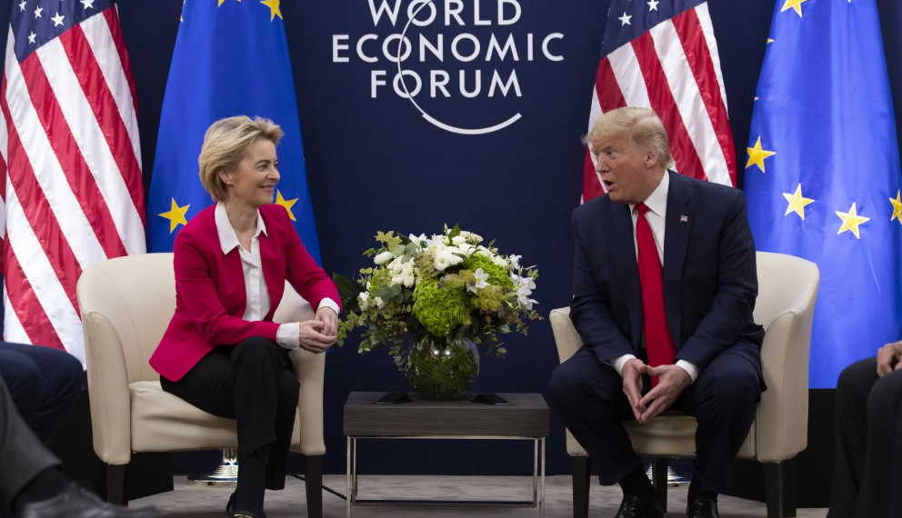 Урсула фон дер Ляйен и Дональд Трамп. Фото: АР