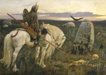 Витязь на распутье. Виктор Васнецов. 1882 год