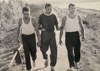 А. Николаев, П. Попович, Ю. Гагарин. Фото: личный архив Валентины Журавлевой