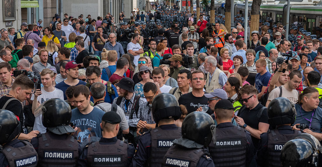 Акция протеста в Москве. Лето 2019 года. Фото: varlamov.ru