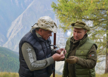 Сергей Шойгу и Владимир Путин. Фото: Пресс-служба Кремля