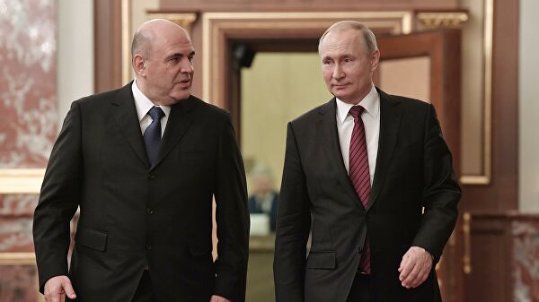 Владимир Путин и Михаил Мишустин. Фото: РИА Новости / Алексей Никольский