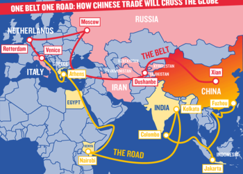 Карта «Шелкового пути». Фото: cosmoschronicle.com