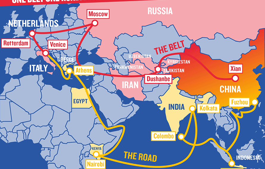 Карта «Шелкового пути». Фото: cosmoschronicle.com
