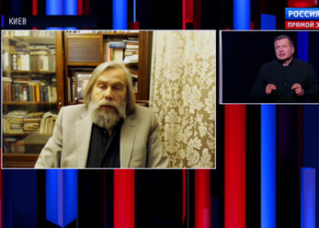 Владимир Соловьев и Михаил Погребинский. Фото: «Россия 1»