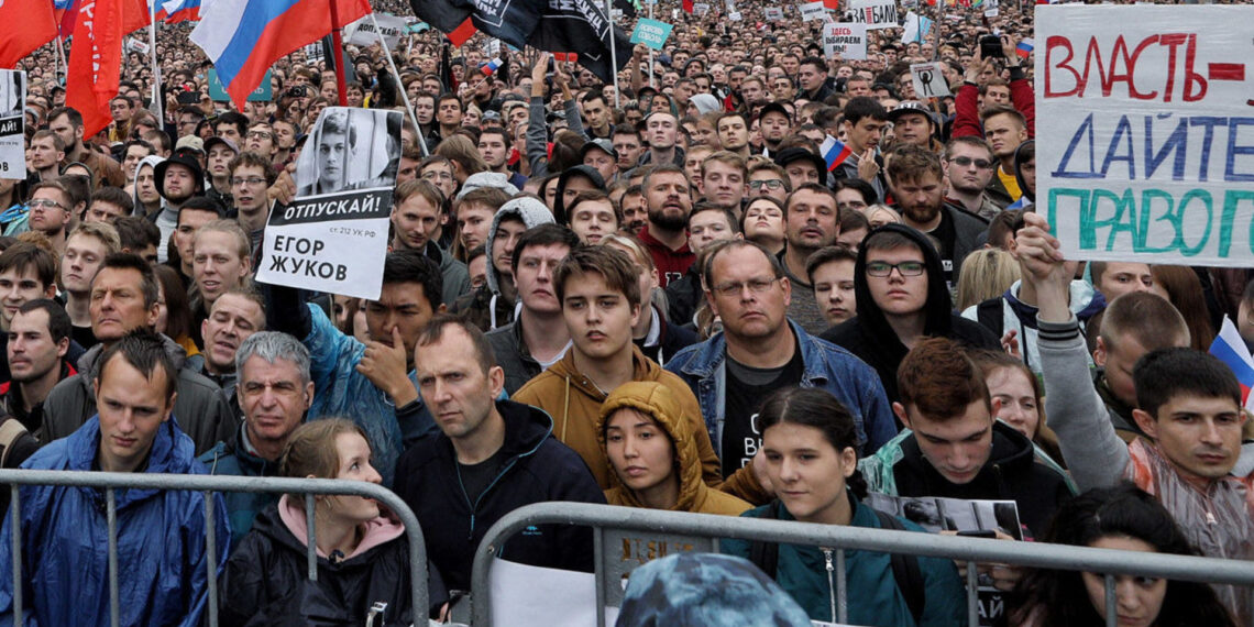 Акции протеста в Москве. Фото: Новая газета