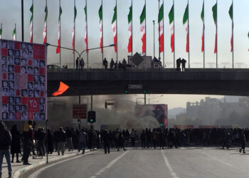 Акция протеста в Иране. Фото: «Голос Америки»