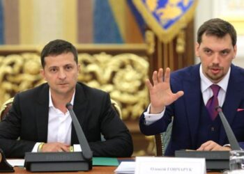 Владимир Зеленский и Алексей Гончарук. Фото: УНИАН