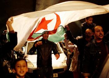 Тысячи алжирцев вышли на улицы столицы после отставки Абдельазиза Бутефлики, размахивая национальными флагами. Фото: Reuters