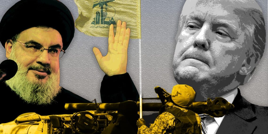 Хасан Насралла и Дональд Трамп. Коллаж: The Daily Beast