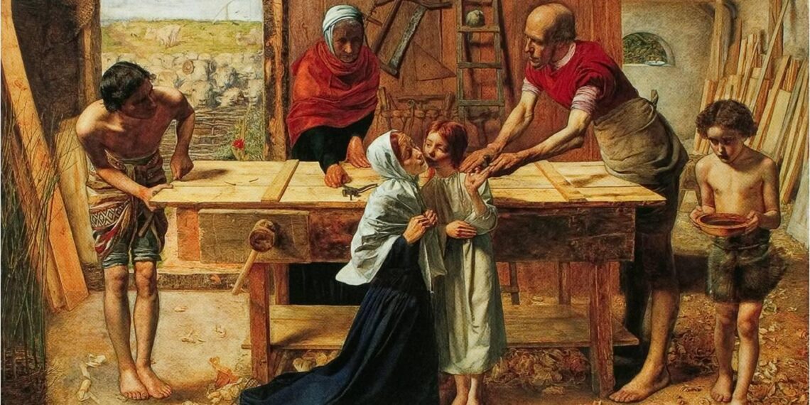 Джон Эверетт Милле. Христос в родительском доме. 1850 год.