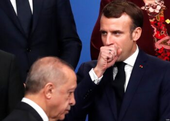 Эммануэль Макрон и Реджеп Эрдоган. Фото: Getty