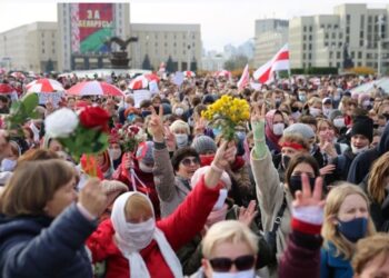 Акция протеста в Белоруссии. 1 ноября 2020 года. Фото: Reuters