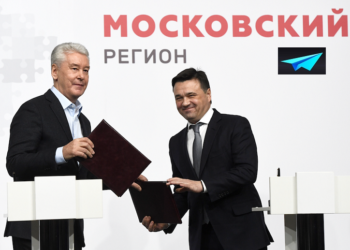 Сергей Собянин и Андрей Воробьев. Фото: М-24