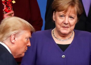 Дональд Трамп и Ангела Меркель. Фото: CNN