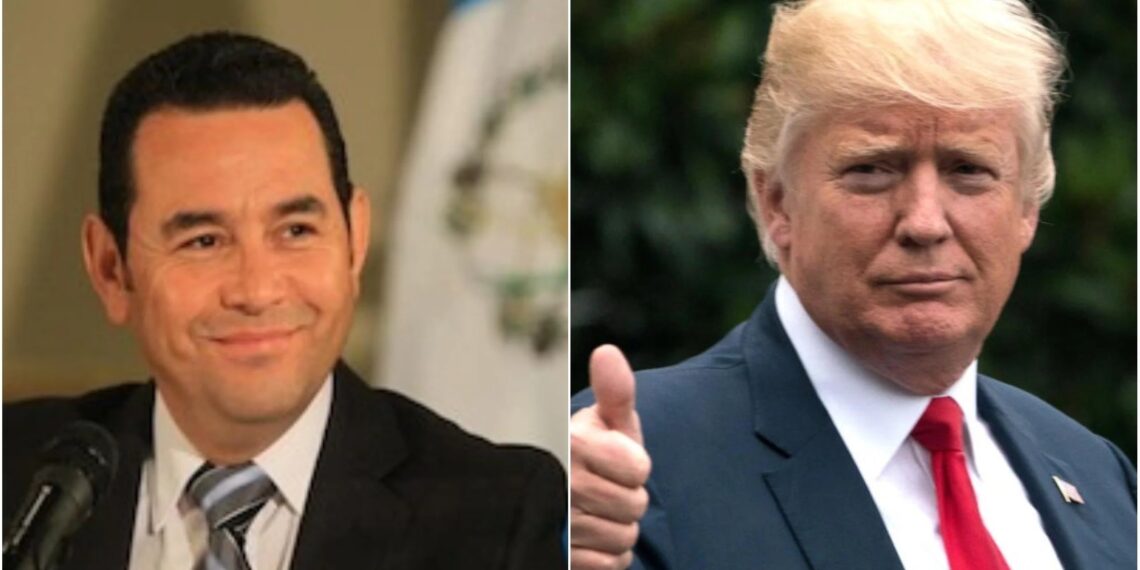 Джимми Моралес и Дональд Трамп