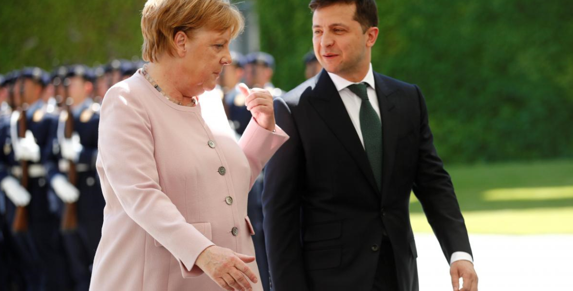 Ангела Меркель и Владимир Зеленский. Фото: УНИАН