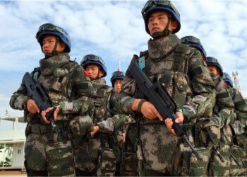 Китайские миротворцы. Фото: ВВС