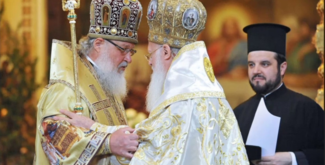 Патриахи Московский и всея Руси Кирилл и патриарх Константинопольский Варфоломей. Фото: Youtube