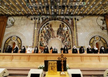 Заседание Архиерейского Собора при участии Глав и делегаций Поместных Православных Церквей. Иллюстрация: patriarchia.ru