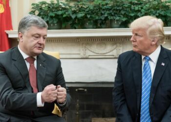 Петр Порошенко и Дональд Трамп. Вашингтон, 20 июня 2017 г.