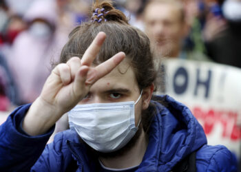 Протесты в Белоруссии. Фото: ТАСС