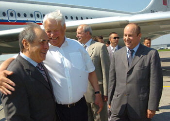 Борис Ельцин и Минтимер Шаймиев. Иллюстрация: tatarstan.ru