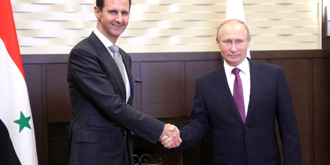 Владимир Путин и Башар Асад. Иллюстрация: Пресс-служба Кремля