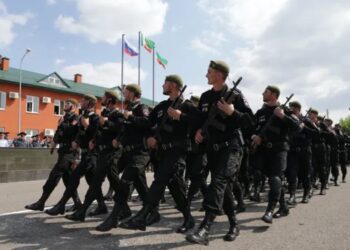 Полк ППС полиции им. Ахмата Кадырова. 26 июня 2014 года.