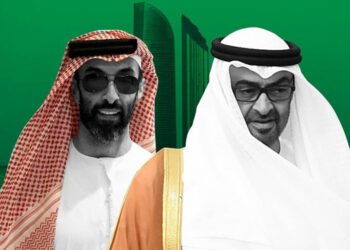 Шейх Тахнун со своим братом наследным принцем Мухаммедом бен Зайдом. Фото: FT / Press TV