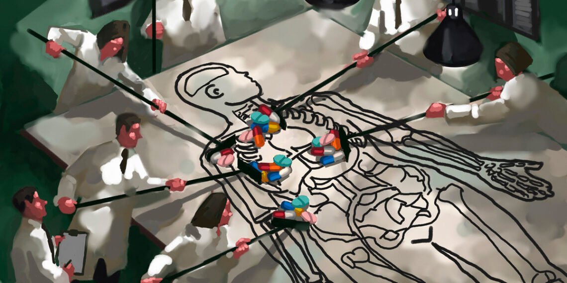 Конфликт интересов в медицине. Иллюстрация: Jamel Akib / Getty