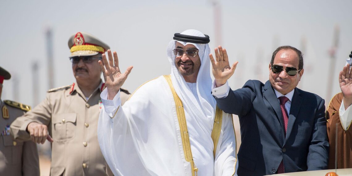 Лидеры ОАЭ, Египта и Ливии. Фото: arabianbusiness.com