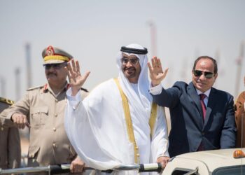 Лидеры ОАЭ, Египта и Ливии. Фото: arabianbusiness.com