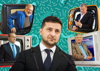 Владимир Зеленский и олигархи. Коллаж: Д. Романюк/Comments.ua