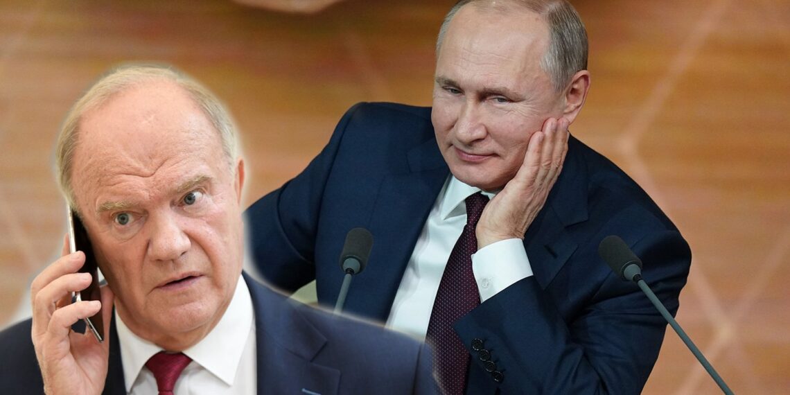 Геннадий Зюганов и Владимир Путин. Иллюстрация: versiya.info