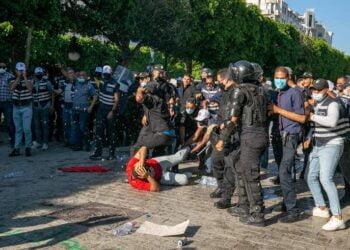 Протесты в Тунисе. Июнь 2021 года. Фото: Twitter