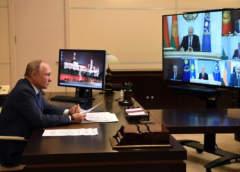 Владимир Путин. Сессия Совета коллективной безопасности Организации договора о коллективной безопасности. Декабрь 2020 года. Фото: kremlin.ru