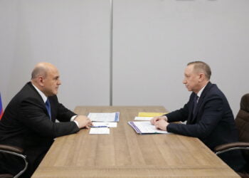 Михаил Мишустин и Александр Беглов