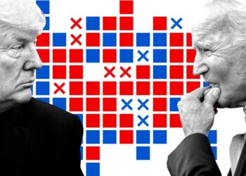 Дональд Трамп и Джозеф Байден. Иллюстрация: telegraph.co.uk