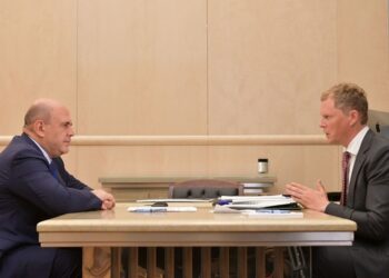 Встреча Михаила Мишустина с руководителем ФНС Даниилом Егоровым. Фото: government.ru