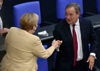 Ангела Меркель и Армин Лашет. Фото: france24.com