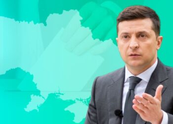 Владимир Зеленский. Коллаж: Алина Подлесная/LIGA.net