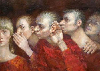 Анна Щёголева. Картина «Сплетницы». Иллюстрация: artvladivostok.ru